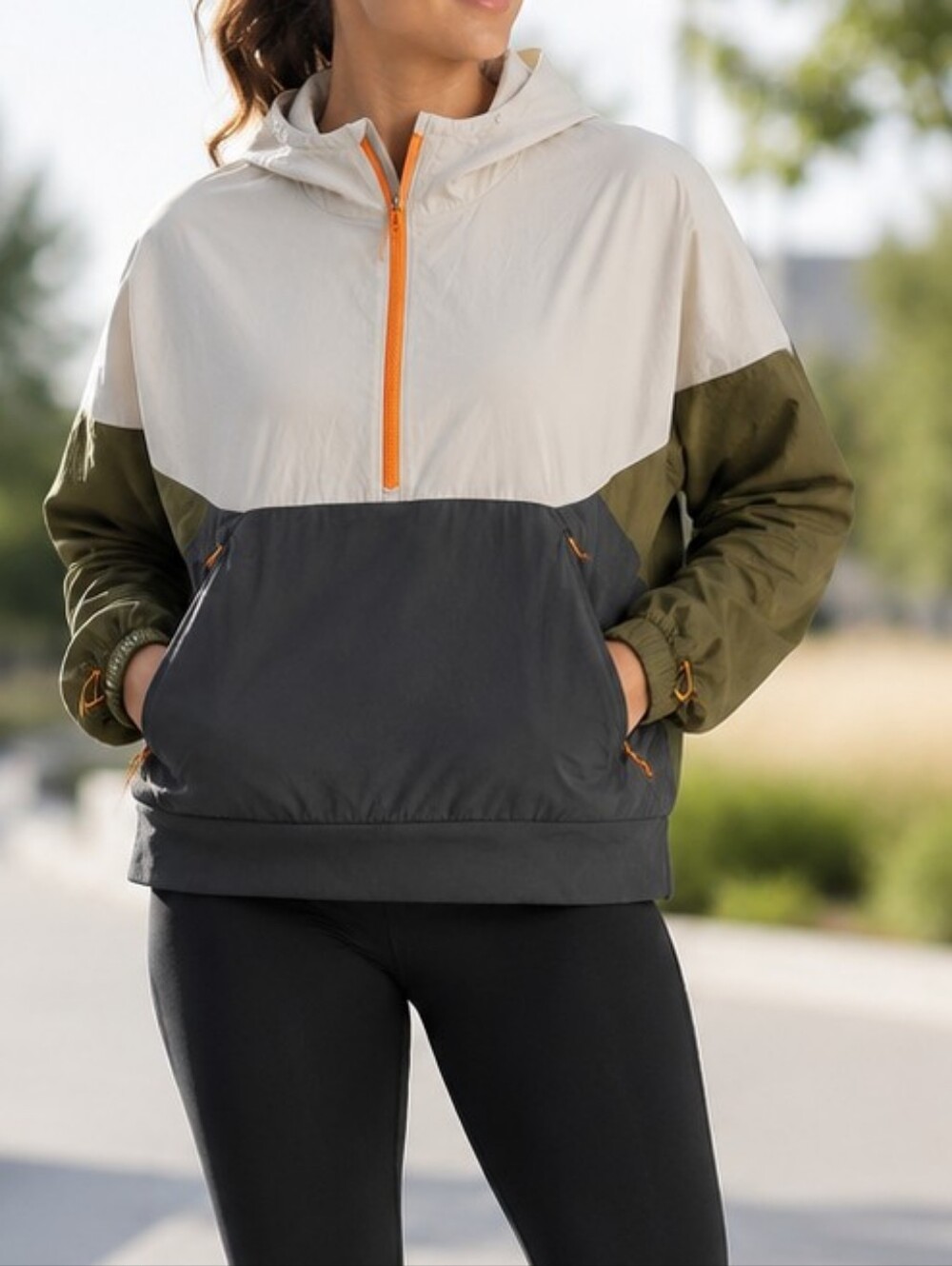 prAna x SOREL Wandering Soul Colorblock Hooded Pullover L Gorpcore Athlesuire